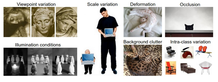 computer vision challenges(source: Stanford CS231n)